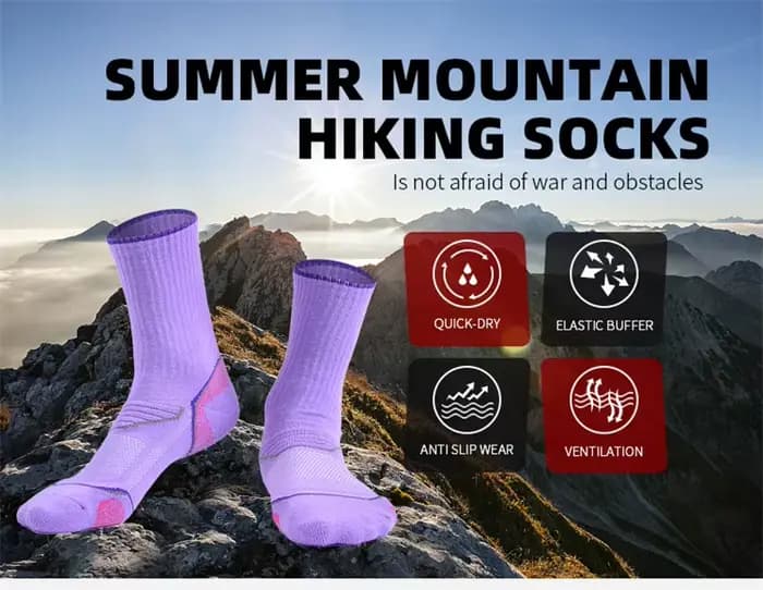 Chaussettes de sport respirantes à Compression pour femmes