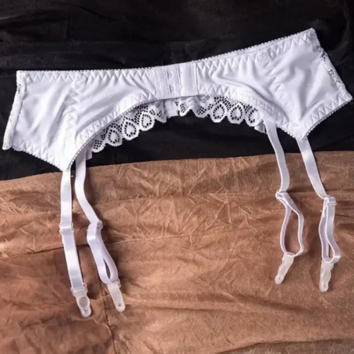 Femmes chaussettes Clips dentelle Transparent porte-jarretelles boucles réglables taille basse porte-jarretelles pôle danse sous-vêtements élastiques Clubwear
