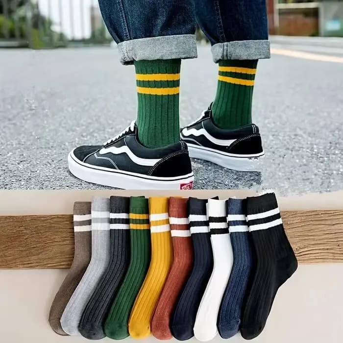 5 paires de chaussettes pour hommes, chaussettes de sport Vintage amusantes à la mode, chaussettes t