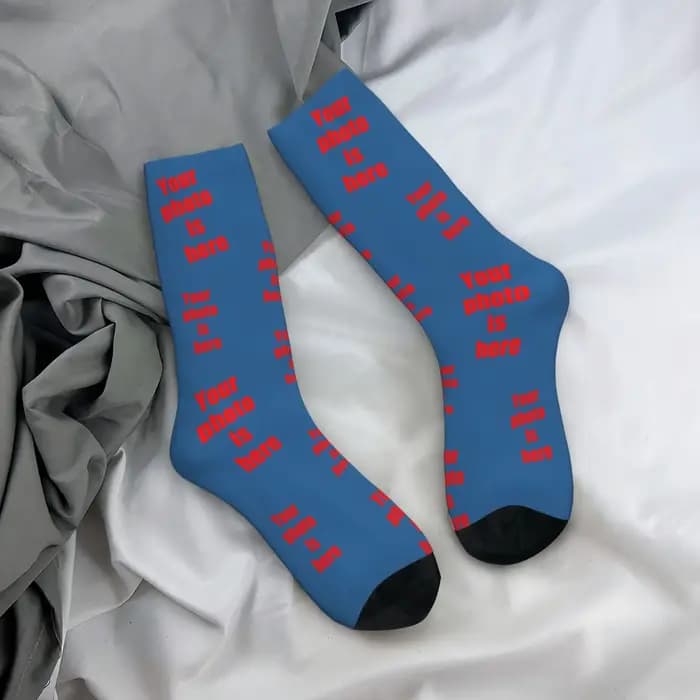 Chaussettes personnalisées en forme de visage, chaussettes unisexes personnalisées à faire soi-même, chaussettes avec photo personnalisée, chaussettes avec photo, chaussettes personnalisées comme cade