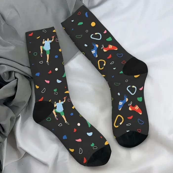 Bouldering escalade mur chaussettes grimpeur mode bas hommes haute qualité