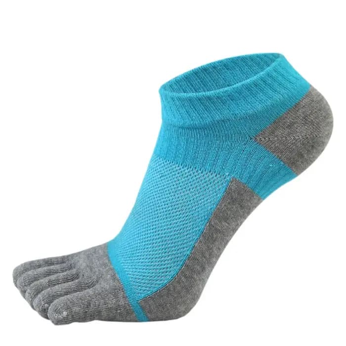 Chaussettes à cinq doigts en coton pur pour hommes, chaussettes de sport respirantes, confortables, saillantes, anti-friction, chaussettes avec orteils, EU 39-46
