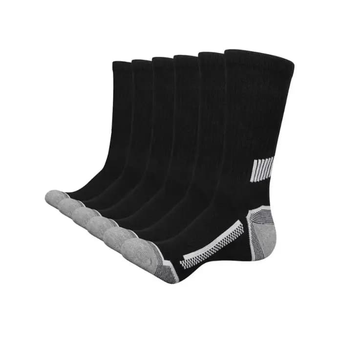 6 paires de chaussettes de sport pour hommes, absorbant la transpiration, confortables et respirantes, adaptées à l'entraînement de basket-ball et à la course en plein air