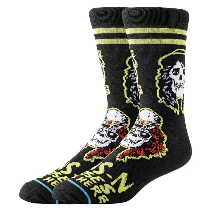 Hommes femmes tube chaussettes sport misfits crâne rose concepteur nouveauté créative drôle heureux style de rue