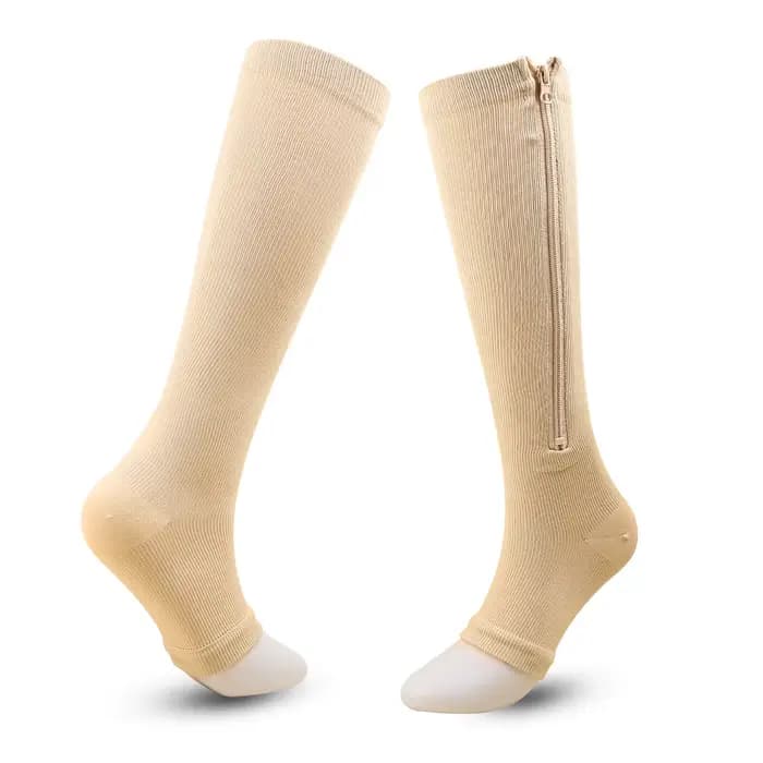 Chaussettes de Compression à fermeture éclair pour soutien des varices