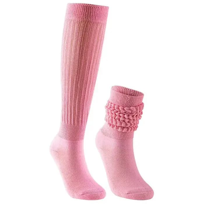 Chaussettes froissées colorées pour femmes et filles