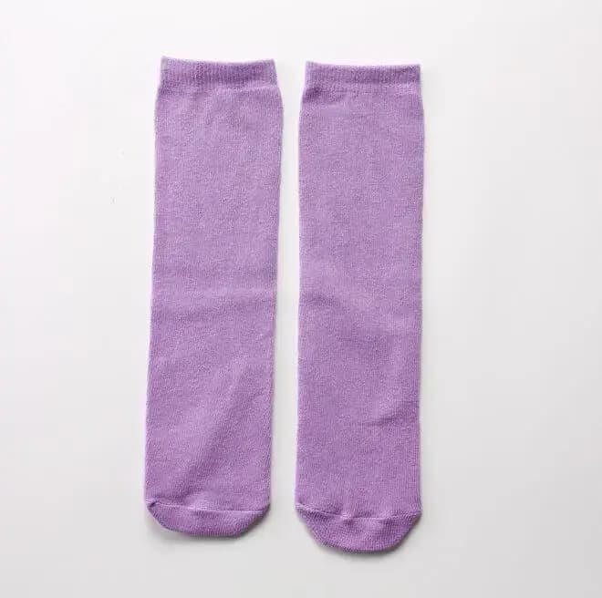 Chaussettes hautes en coton sans couture pour enfants