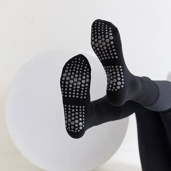 Chaussettes de yoga coordonnantes en pur coton pour femmes, chaussettes de danse de ballet de sport,