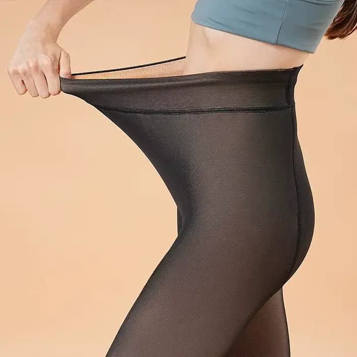 Épaissir les bas femmes translucide polaire collants